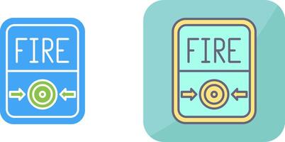 Fire Button Icon Design vector