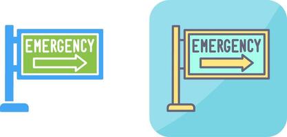 emergencia firmar icono diseño vector