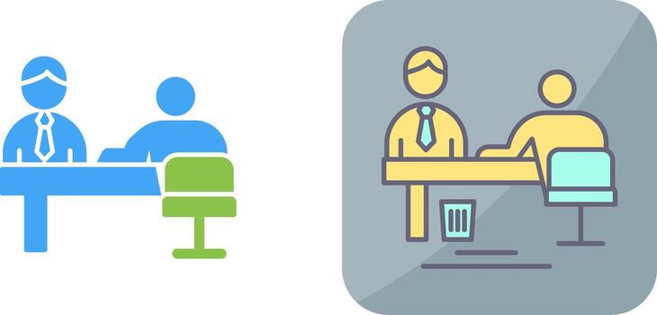 Evaluating work Icon Design vector