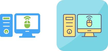 Desktop Computer Icon Design vector