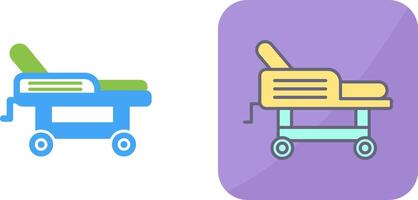 Hospital Bed Icon Design vector