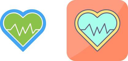 Heart Beat Icon Design vector