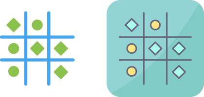 Tic Tac Toe Icon Design vector