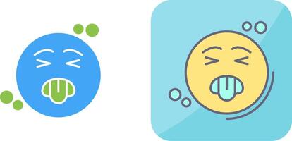 Disgusted Icon Design vector