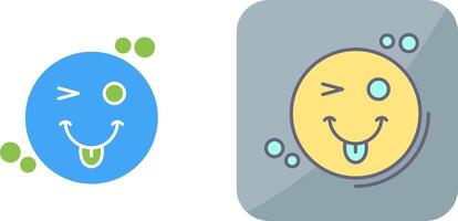 Tongue Out Icon Design vector
