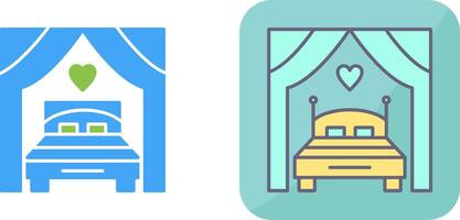 Bed Icon Design vector