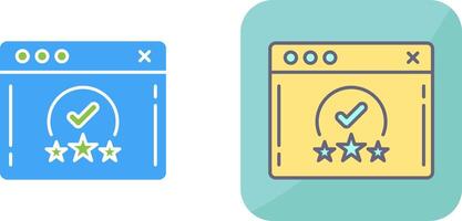 Rating Icon Design vector