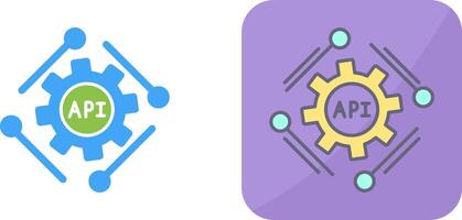 Api Icon Design vector