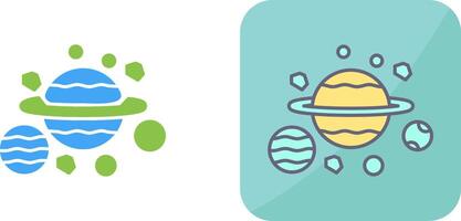 Planets Icon Design vector