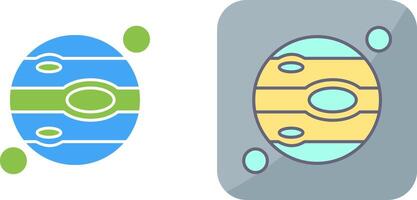Jupiter Icon Design vector
