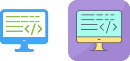 Coding Icon Design vector