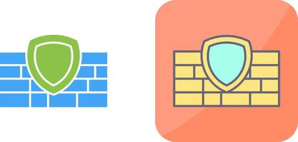 Firewall Icon Design vector