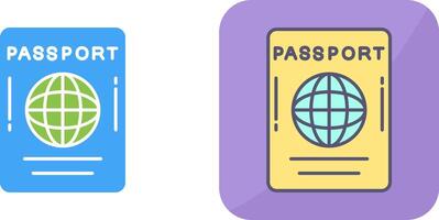 Passport Icon Design vector