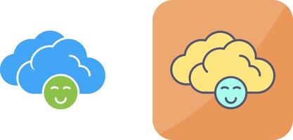 Cloudy Icon Design vector