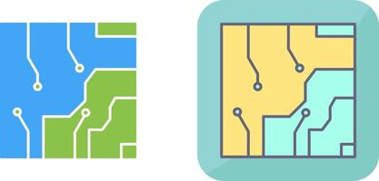 Electrical circuit Icon Design vector