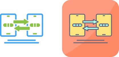 Data Synchronization Icon Design vector