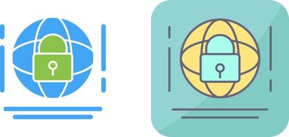 Internet Security Icon Design vector