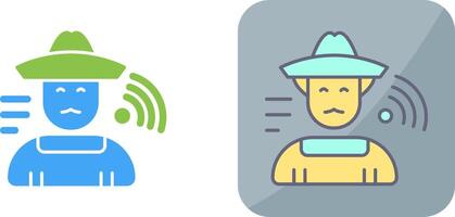 Farmer Icon Design vector