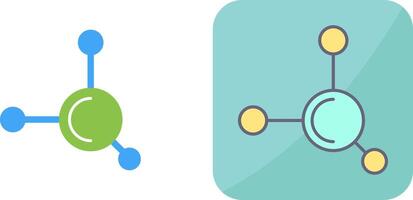 Molecule Icon Design vector