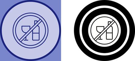 No Drinking Icon Design vector