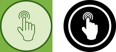 Danger of Hand Press Icon Design vector