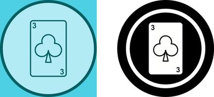 Clubs Card Icon Design vector