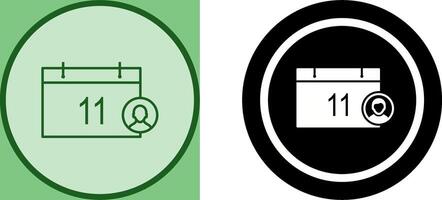 Unique Event Management Icon Design vector