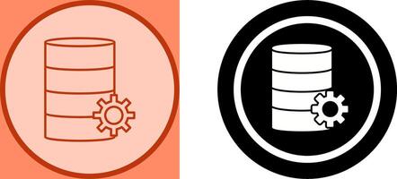 Unique Database Management Icon Design vector