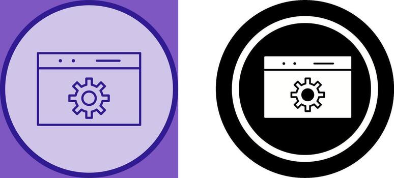 Unique Web Optimization Icon Design vector