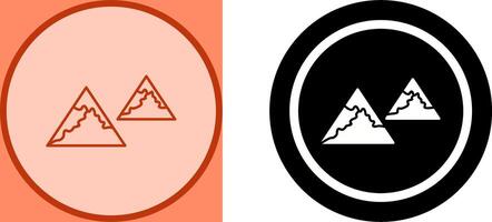 Unique Mountains Icon Design vector