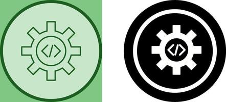Unique Code Optimization Icon Design vector