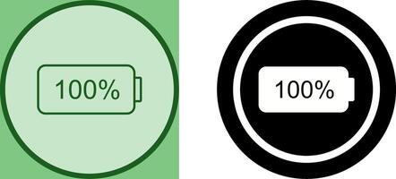 Unique Full Battery Icon Design vector