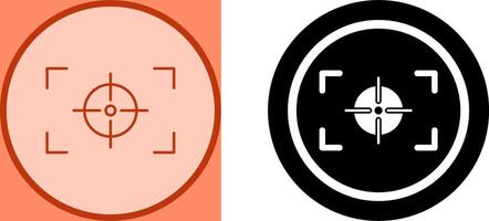Unique Focus Horizontal Icon Design vector