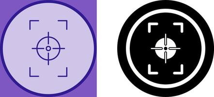 Unique Focus Vertical Icon Design vector