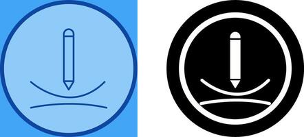 Draw Curve Icon Design vector