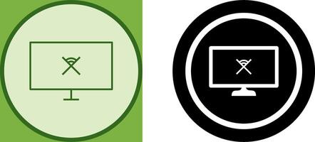Unique Disconnected Network Icon Design vector