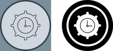 Time Settings Icon Design vector