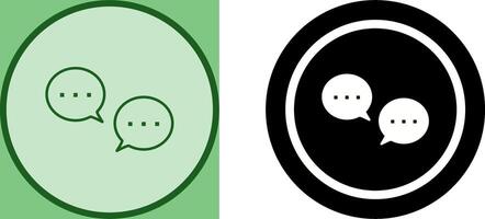 Unique Conversation Bubbles Icon Design vector