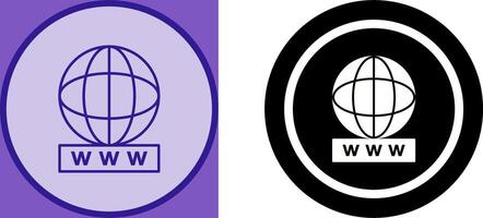 Unique World Wide Web Icon Design vector