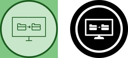 Unique File Sharing Icon Design vector
