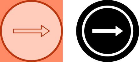 Unique Right Arrow Icon Design vector