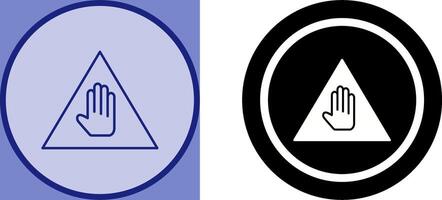 Unique Warning Icon Design vector
