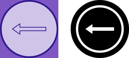 Unique Left Arrow Icon Design vector