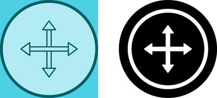 Unique Move Icon Design vector