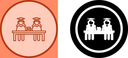 Unique Combined Study Icon Design vector