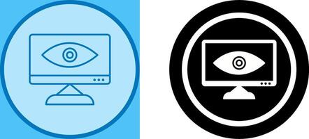Unique Web Visibility Icon Design vector