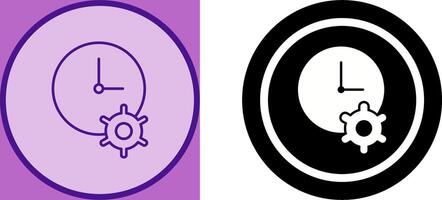 Unique Time Optimization Icon Design vector