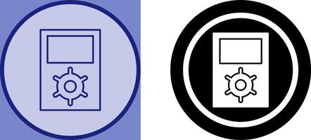 Unique Portfolio Management Icon Design vector