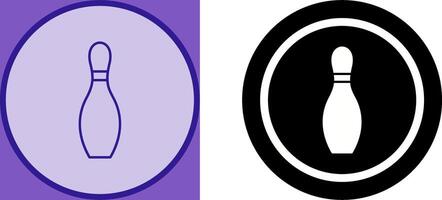 Unique Bowling Pin Icon Design vector