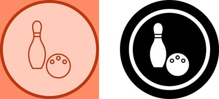 Unique Bowling Icon Design vector